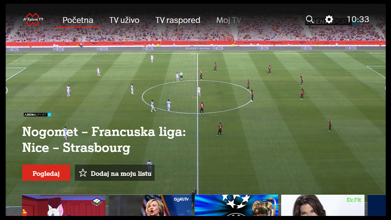 A1 Xplore TV aplikacija A1 Xplore TV aplikacija