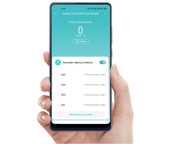 Xiaomi Smart Pet Food Feeder_upravljanje aplikacijom